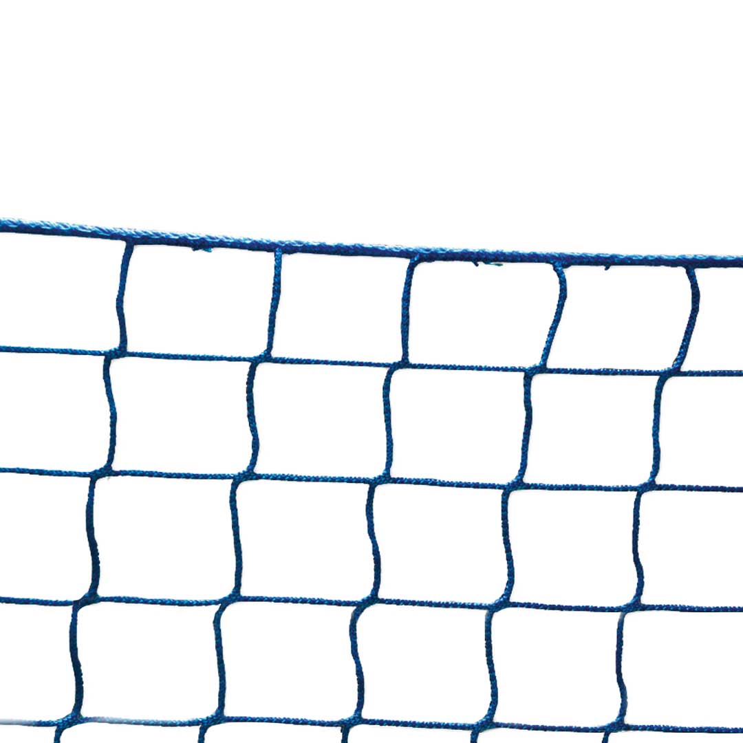 Seitenschutznetz | Dachdeckerfangnetz 10x2m, nach EN 1263-1, blau, knotenlos, Typ U, Maschenweite ca. 10 cm, Ideale Absturzsicherung für Gerüste und Baustellen