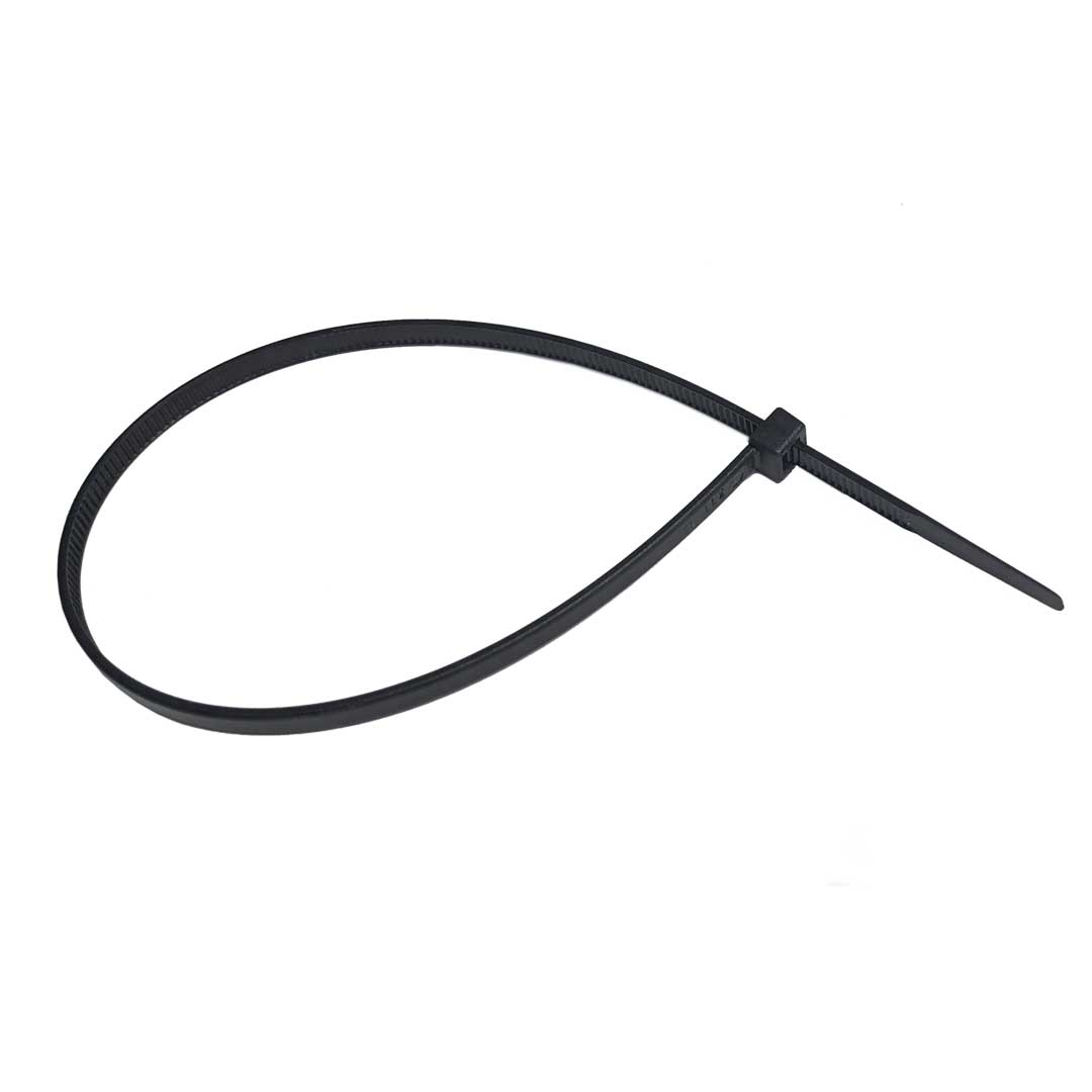 Kabelbinder 300x4,8mm, schwarz, dünn, Polyamid 6.6 Nylon, VPE 100 Stk., Ideal für die Befestigung von Abdeckplanen