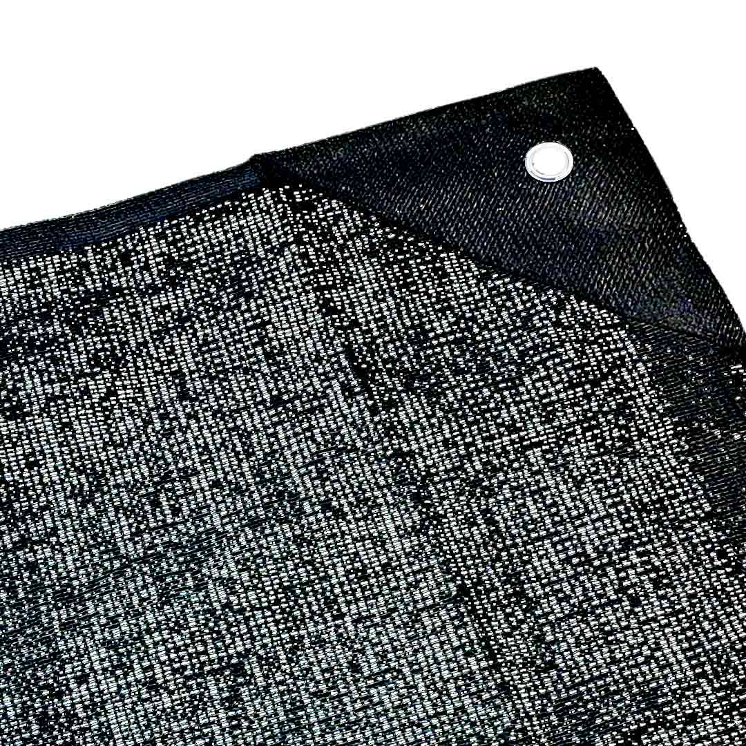Bauzaunnetz | Sichtschutznetz 1,8x3,45m, schwarz, mit Ösen an den Ecken, umlaufend randverstärkt,Ideal für Bauzäune und als Sichtschutz