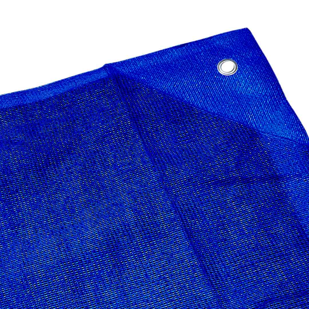Bauzaunnetz | Sichtschutznetz 1,8x3,45m blau, mit Ösen an den Ecken, umlaufend randverstärkt,Ideal für Bauzäune und als Sichtschutz