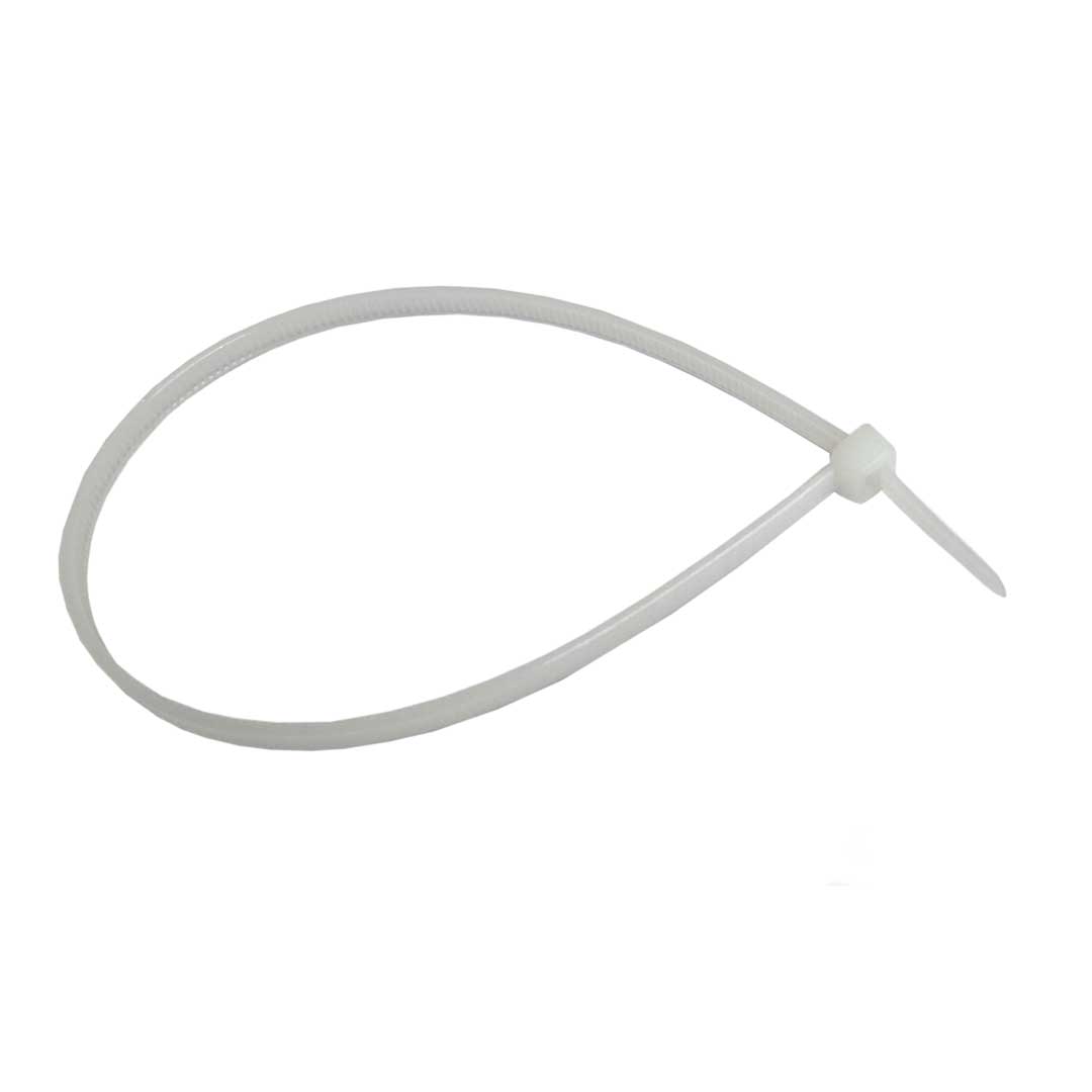 Kabelbinder 300x4,8mm, natur/weiß, dünn, Polyamid 6.6 Nylon, VPE 100 Stk., Ideal für die Befestigung von Abdeckplanen