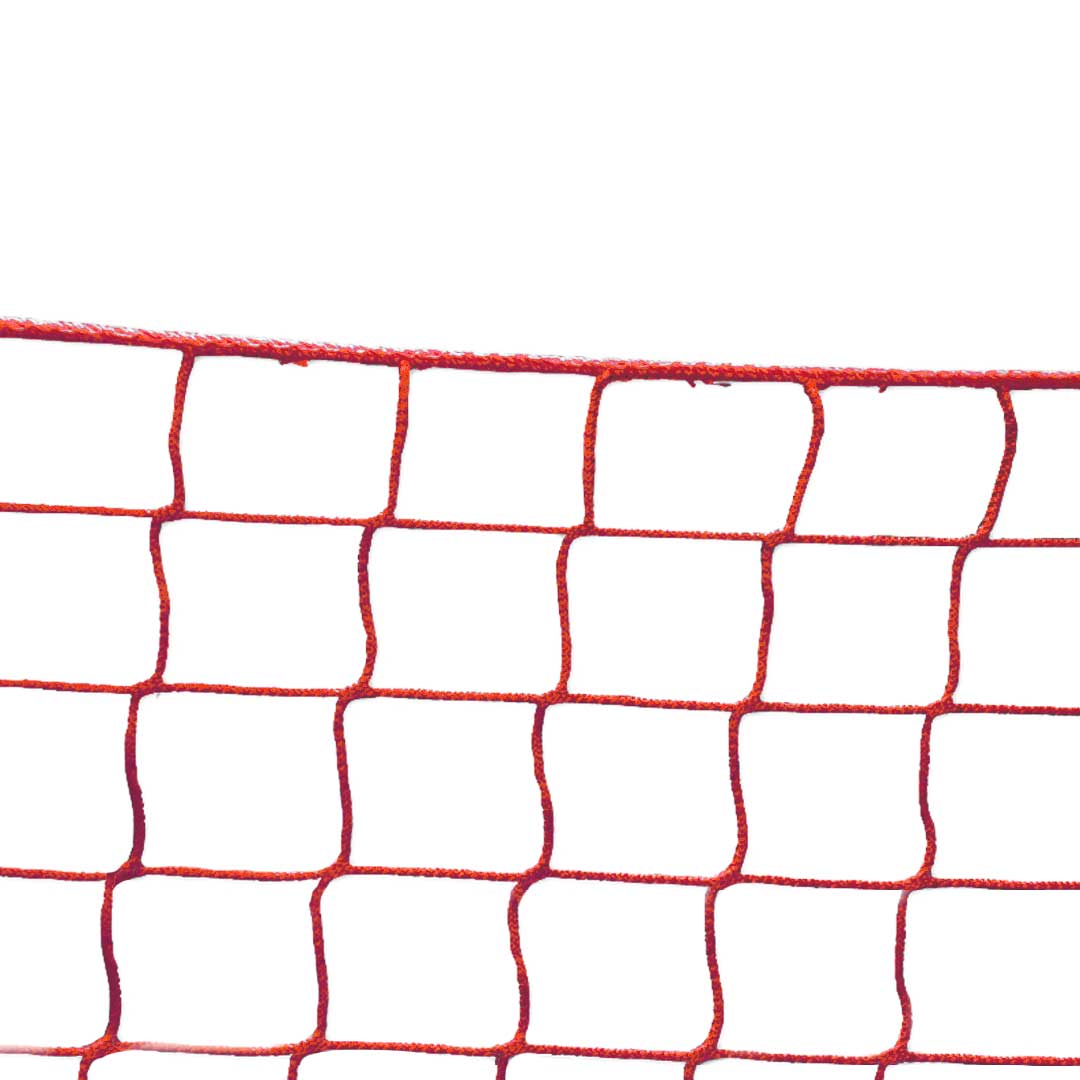 Seitenschutznetz | Dachdeckerfangnetz 10x2m, nach EN 1263-1, rot, knotenlos, Typ U, Maschenweite ca. 10 cm, Ideale Absturzsicherung für Gerüste und Baustellen