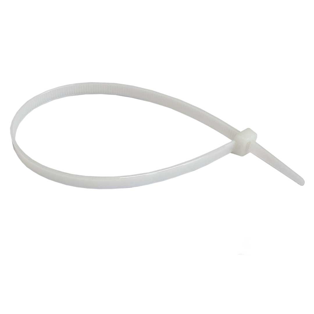Kabelbinder 380x7,8mm, natur/weiß, dick, Polyamid 6.6 Nylon, VPE 100 Stk., Ideal für die Befestigung von Abdeckplanen